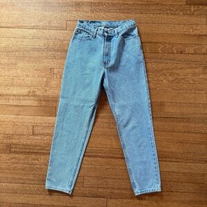 Vintage Jordache Light Blue High-Waisted Tapered Leg Jeans